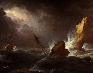 Fırtınalı Havada Deniz Manzarası, c.1700